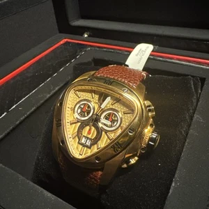 Tonino Lamborghini Spyder 1105 Black and Gold Dial Men's Chronograph MSRP $2,305 - Picture 1 of 16