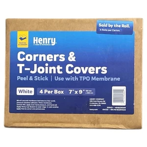 Henry 7”x 9” esquinas de techo autoadhesivas de una sola capa y cubiertas de juntas en T.(4 Ct) - Imagen 1 de 3
