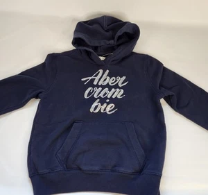 Abercrombie Kids Girl's Blue Hoodie w/ Sequin Sparkly Logo Size 11/12 - Picture 1 of 7