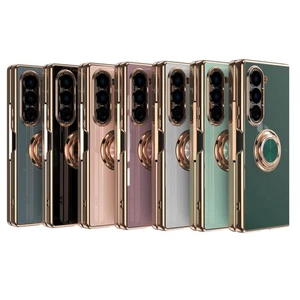 6D Plating Astronaut Ring Kickstand Phone Case for Samsung Galaxy Z Fold 7 6 5 4 - Picture 1 of 18