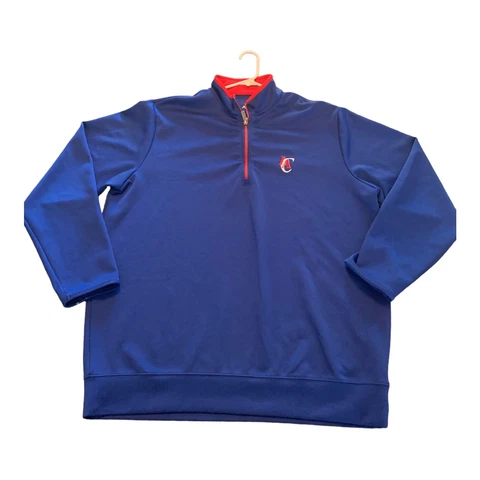 LA Clippers NBA Sweatshirt Pullover 1/4 Zip Long Sleeve Shirt Men's Size XL Cover