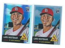 2022 Topps Chrome Platinum-Lars Nootbaar RC Silver/Prizm Refractor /Cardinals