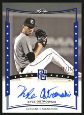 2014 Leaf Perfect Game Showcase Autographs Blue #AKO1 Kyle Ostrowski /25