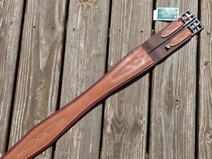 Devoucoux Allure Contrast Padded English Hunter Girth - CHOICE 48", 50", 54/56" - Picture 1 of 10