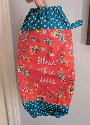 The Pioneer Woman ROSE DITSY Bless This Mess Bolsa Reutilizable Ahorrador/Soporte/Guardián  Foto 1 de 2