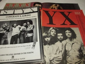 STYX original print ad LOT of 3 rare 1981 Paradise Theatre - Picture 1 of 4