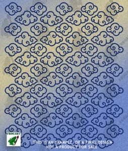 Cloud Camo High Heat Vinyl Stencil 11"x13" Sheet For Cerakote - Picture 1 of 2