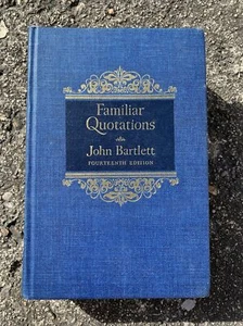 Familiar Quotations by John Bartlett Fourteenth Edition - Bild 1 von 3