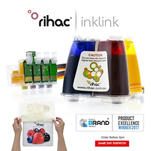 Rihac Dye Sublimation CISS for Epson WF-7710 WF-7720 WF-7725 252 254 cartridges - Picture 1 of 2