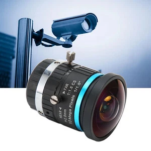 CS Mount 10MP 2.8mm Length Lens Manual Iris Focus Low Distortion NEW - Picture 1 of 12