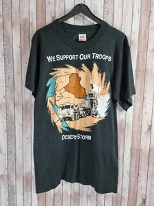1990 Operation Desert Storm Support Our Troops Shirt Größe S einzelner Stich Vintage - Bild 1 von 5