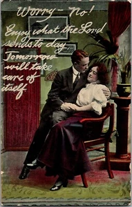 Edwardian Sweethearts Salon Interieur Sorge nicht genießen, was der Herr sendet 1910 - Bild 1 von 7