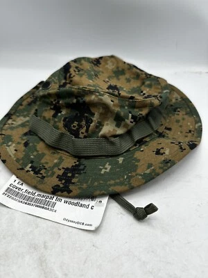 SEKRI INDUSTRIES INC New USMC MCCUU Cover Field Woodland MARPAT Combat Boonie Cover Size LARGE