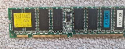PC100 64MB RAM memory module - used - Image 1 of 2