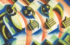 Jazz Band Hugo Scheiber 1927 – Hungarian Futurist Expressionist Art Print Decor - Picture 1 of 2
