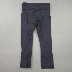 Lululemon Leggings Womens 6 All The Right Places Crop Black Training Zip Pocket - Picture 1 of 7
