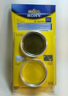 Sony Handycam Cybershot VF-58CPKS 58mm Polarization Filter Protection New In Box - Image 1 of 3