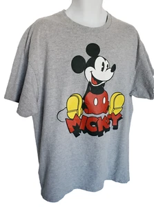 Camiseta gris manga corta Mickey Mouse XL de Disney para hombre talla 46/48 - Imagen 1 de 14