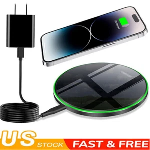 65W Mirror Fast Wireless Charger Mat Pad For Motorola Moto G Stylus 5G (2024) - Picture 1 of 21