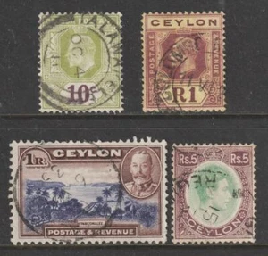 Ceylon x 4 Values to 5R Used - Picture 1 of 1
