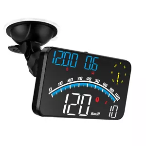 Digital Speedometer Universal GPS Car HUD Head Up Display MPH Overspeed Alarm - Picture 1 of 20