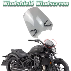 Windscreen Windshield Motor New Smoke Front For KAWASAKI Vulcan S 650 2015 - Picture 1 of 15