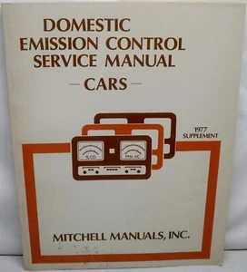 Mitchell Manuals Domestic Emission Control Service Manual Card 1977 Supplement - Picture 1 of 3