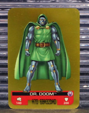 Doctor Doom 2008 Marvel Heroes Lamincards Gold Foil #136 Rare Italy TCG edibas