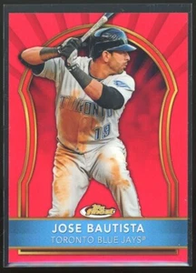 2011 Topps Finest Baseball Red Refractor #41 Jose Bautista #17/25 - Picture 1 of 2