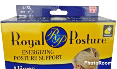 Royal Posture Adjustable Energizing Back Support Aligns Spine Men/Women L/XL NEW - Image 1 of 4