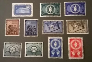 UN 1952-1953 New York SC 12-22 Complete MNH 2 Year United Nations Collection - Picture 1 of 1