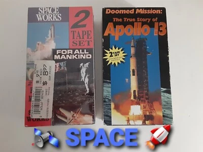 VHS-Sealed For All Mankind/Space Works & Apollo 13 Doomed Mission The True Story - Image 1 of 4