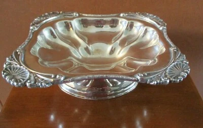 REPRODUCCIÓN SHEFFIELD INGLÉS PLACA DE PLATA PEDESTAL CARAMELO CUENCO Foto 1 de 4