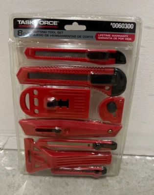 Task Force 8 Piece Cutting Tool Set Red #0060300 - Image 1 of 2
