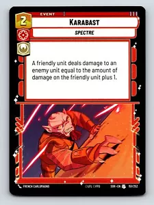 Tarjeta de evento de intercambio de daños astutos de agresión Karabast Spectre 2 costos - Imagen 1 de 10