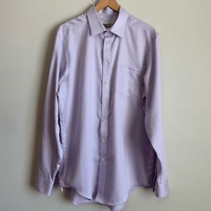Joseph Abboud Shirt XL Tall Slim Fit Mens Purple Long Sleeve Button Down Formal