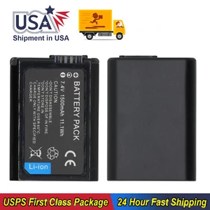 NP-FW50 Battery for Sony A6300 A6000 A5000 A3000 A7R Alpha 7 Alpha 7R 1500mAh - Picture 1 of 7