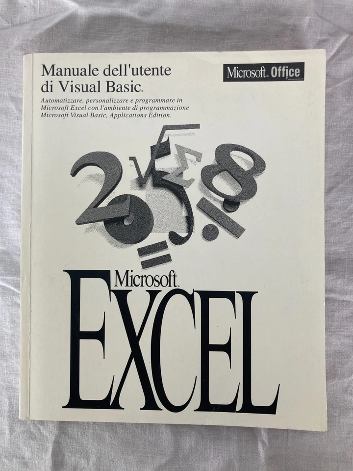 Manuale dell'utente di visual basic - microsoft excel versione 5.0 - 1994  - Immagine 1 di 1
