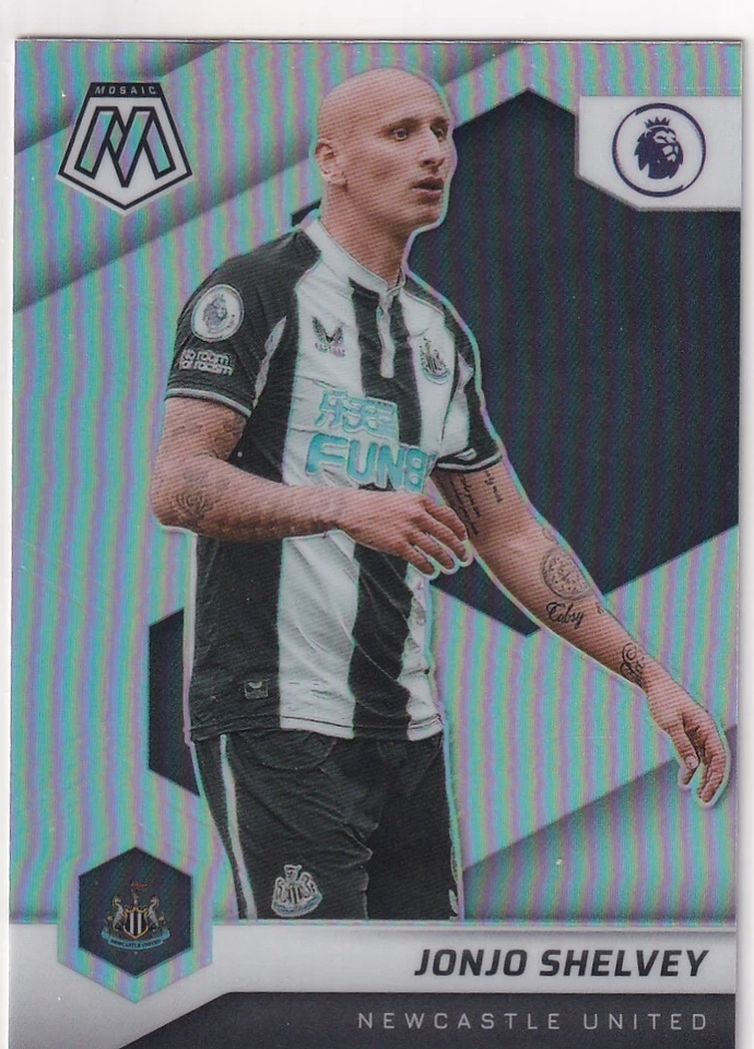 2021-22 MOSAIC PRIZMS SILVER JONJO SHELVEY NEWCASTLE UNITED PARALLELS BZ-2416 - Image 1 of 1
