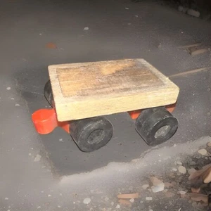 Vintage 1970’s Mattel Putt Putt Wooden Cart Collectible Train Toy Made In Korea - Picture 1 of 10