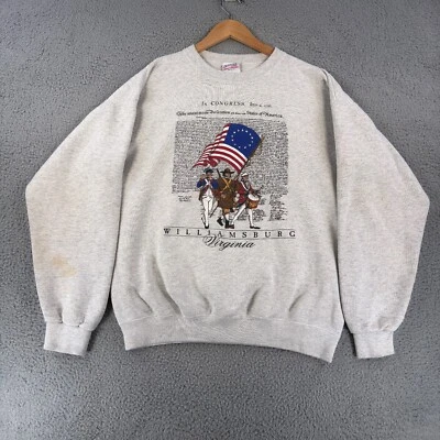 Sudadera Santee Pluma Vintage Años 90 Para Hombre Grande Gráfico HECHA EN EE. UU. Pullover Crew Foto 1 de 4