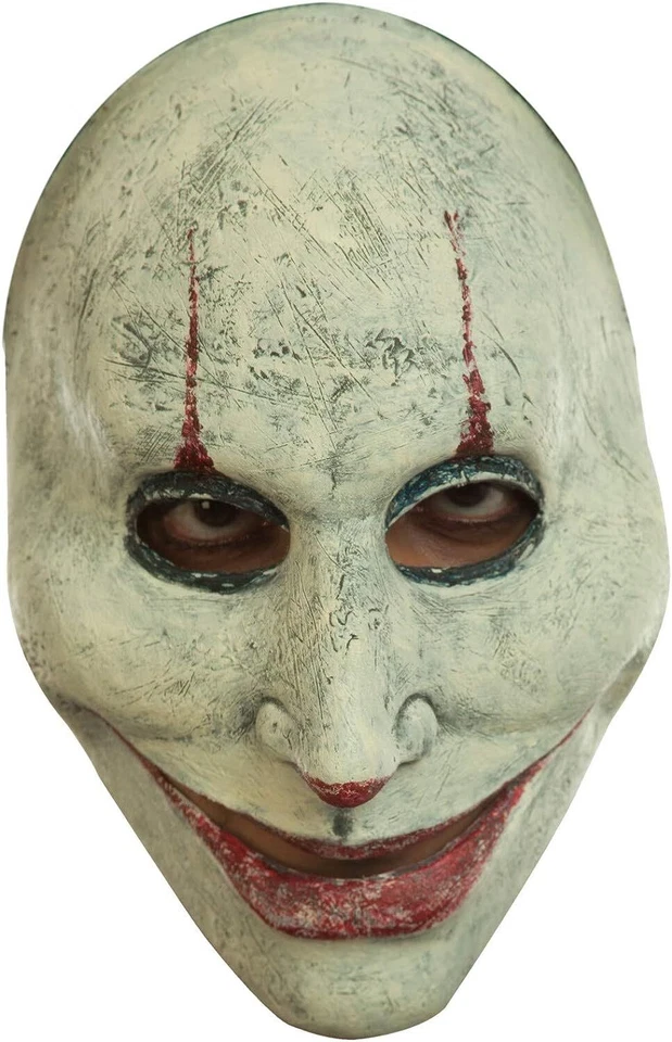 Murder Clown Mask Evil Carnival Fancy Dress Up Halloween Adult Costume Accessory - Image 1 of 1