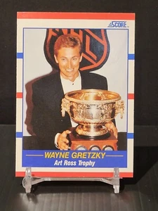 Score 1990-91 Score Wayne Gretzky #361 Art Ross Trophy Los Angeles Kings HOF - Picture 1 of 2