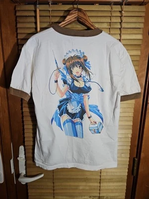 Vintage 90s Y2K Giant Band Anime Tee T Shirt Amazing Nurse Nanako Sexy Lady M - Image 1 of 4