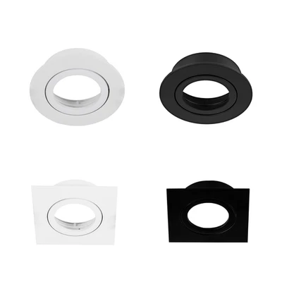 ILUMINACIÓN EDO Foco empotrable LED Lámpara empotrable EDO redondo cuadrado focos de techo GU10