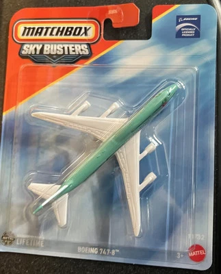 New! Matchbox - 2025 Sky Busters 11/32 Boeing 747-8 (BBJCM84) - Image 1 of 4