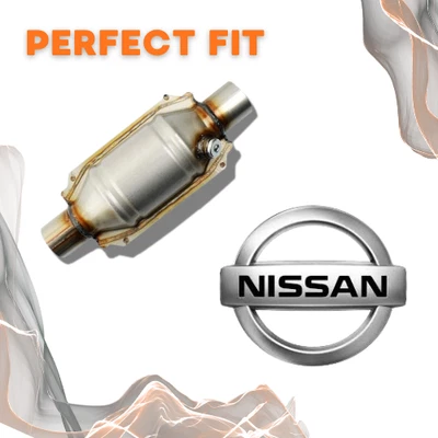 Convertidor catalítico de alto flujo 2,25 | Se adapta a Nissan | Kit de repuesto de fácil instalación  Foto 1 de 4