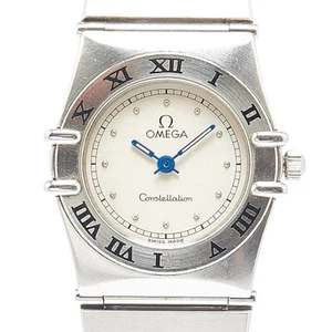 Wristwatch OMEGA Constellation Quartz Ladies Stainless Steel Dial Silver USED - Picture 1 of 9