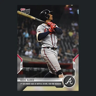 Ozzie Albies - 2021 MLB Topps Now Card 845 - Print Run: 478 Atlanta Braves - Image 1 of 2