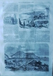 Stampa antica 1859 Torbay Minhead Sutton Coldfield Inghilterra - Picture 1 of 4
